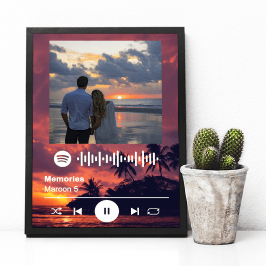 Tablou Spotify Sea personalizat cu poza si melodia preferata M2 - Tablorama.ro