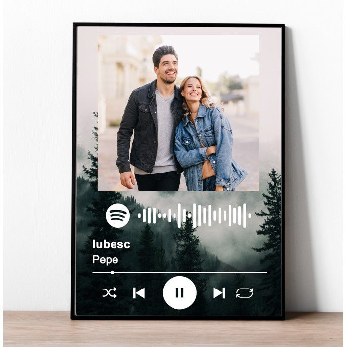 Tablou Spotify Sea personalizat cu poza si melodia preferata M9 - Tablorama.ro